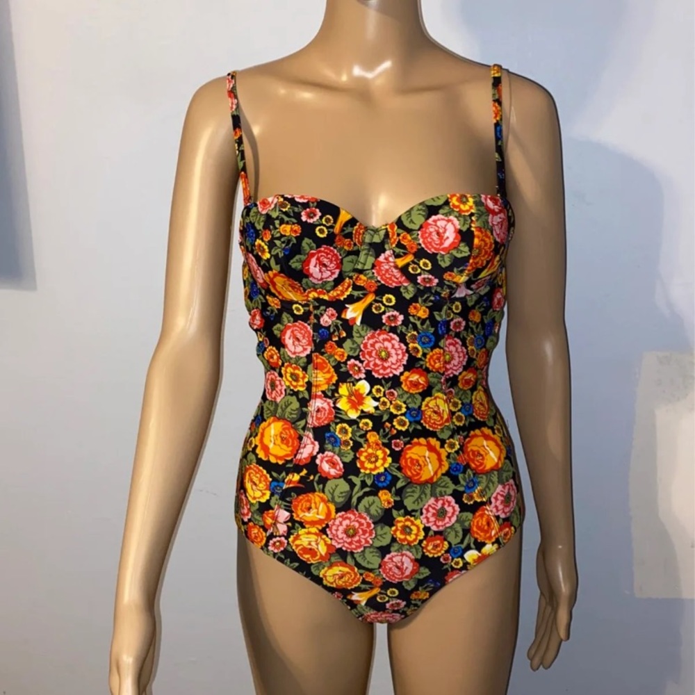 Kozmic Fleur Balcony Floral One Piece Swimsuit